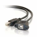 Fasttrack 2Ft Usb 2.0 B Female To B Male Panel Mount Cable FA56932
